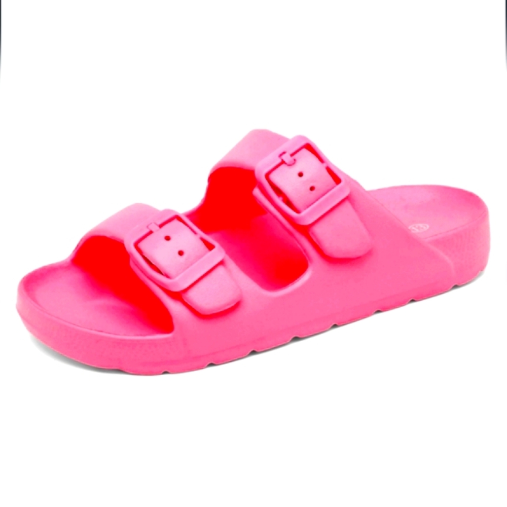 🆕Hot Pink Soft Sandals with Adjustable Straps